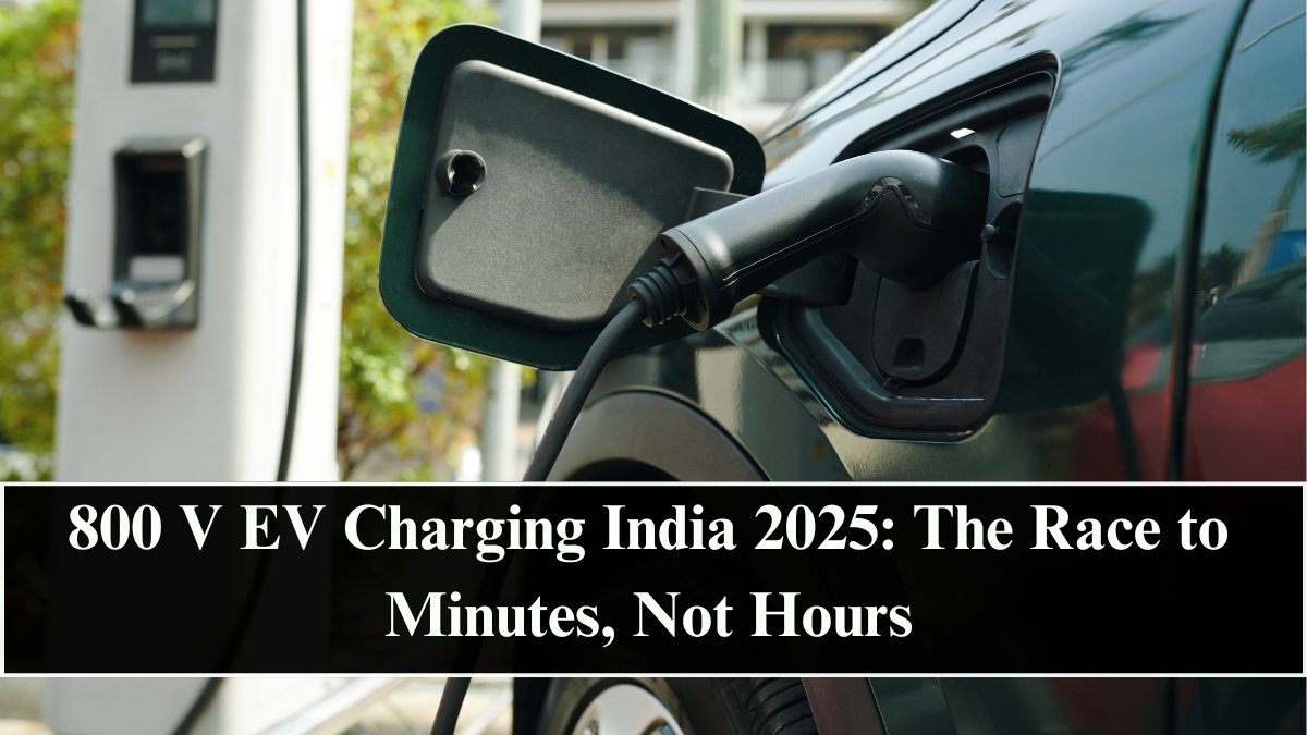 800 V EV Charging India 2025: The Race to Minutes, Not Hours