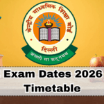 CBSE Exam Dates 2026 – Full Timetable