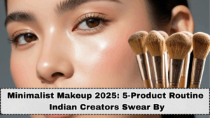 Minimalist Makeup 2025: 5-Product Routine Indian Creators Swear By