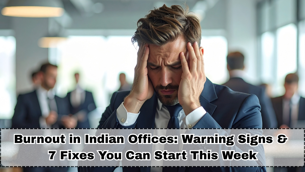 Burnout in Indian Offices: Warning Signs & 7 Fixes You Can Start This Week