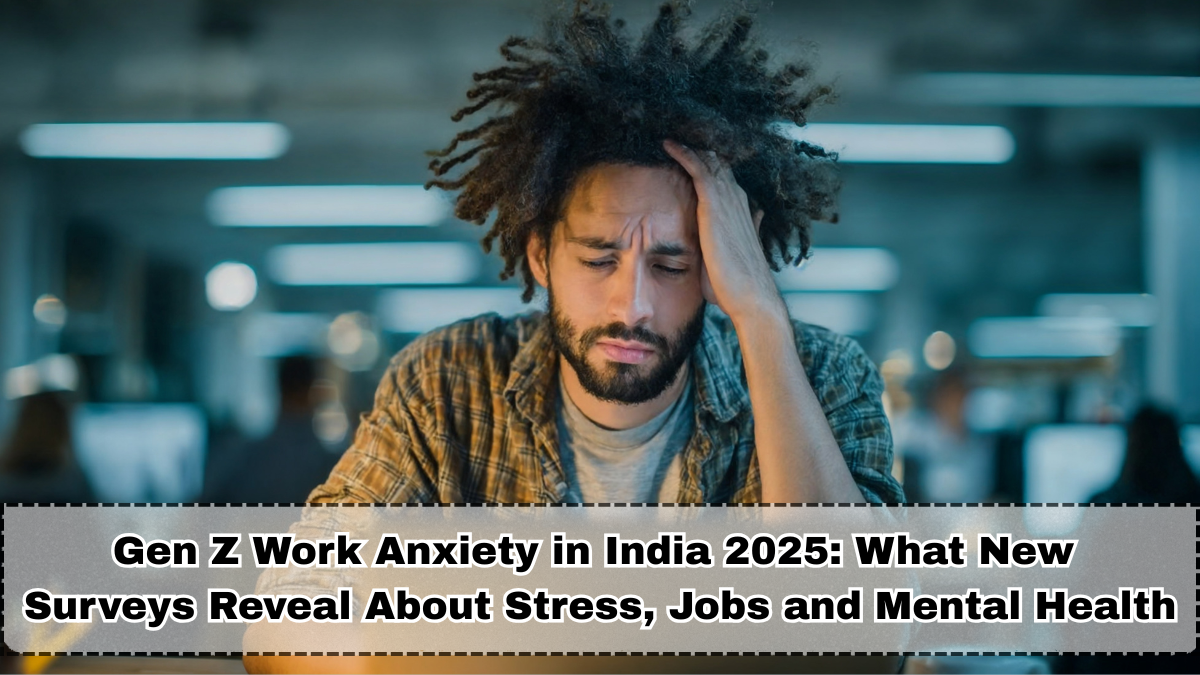 Gen Z Work Anxiety in India 2025: What New Surveys Reveal About Stress, Jobs and Mental Health