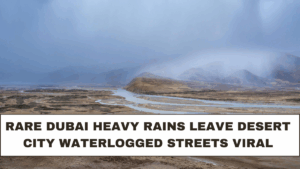 Rare Dubai Heavy Rains Leave Desert City Waterlogged Streets Viral