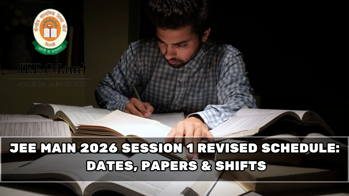 JEE Main 2026 Session 1 Revised Schedule: Dates, Papers & Shifts