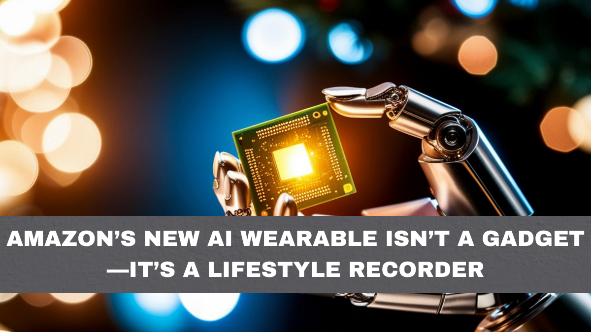 Amazon’s New AI Wearable Isn’t a Gadget—It’s a Lifestyle Recorder