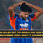 India T20 World Cup Shock: Harshit Rana Out, Siraj In — What Changes in India’s Bowling Plan Now
