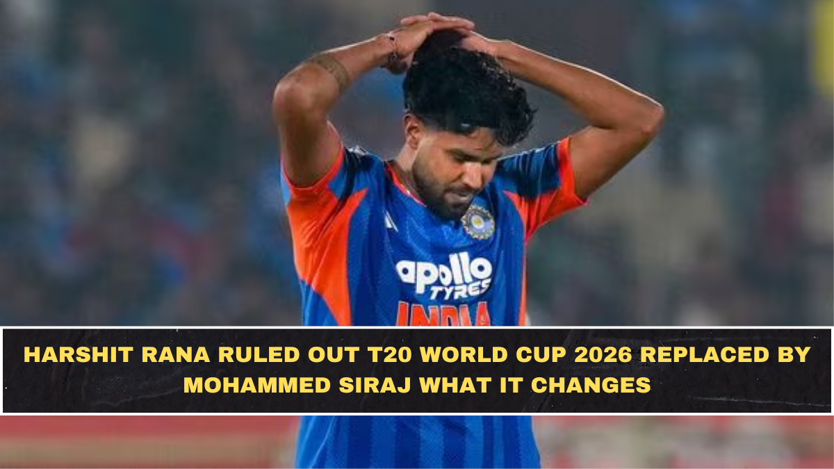 India T20 World Cup Shock: Harshit Rana Out, Siraj In — What Changes in India’s Bowling Plan Now