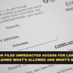 Epstein Files: DOJ Lets Lawmakers View Unredacted Records — What They Can See, What They Can’t, What Happens Next