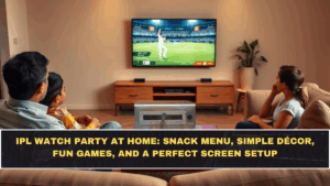 IPL Watch Party at Home: Snack Menu, Simple Décor, Fun Games, and a Perfect Screen Setup