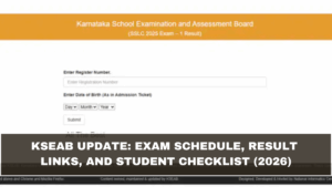 KSEAB Update: Exam Schedule, Result Links, and Student Checklist (2026)