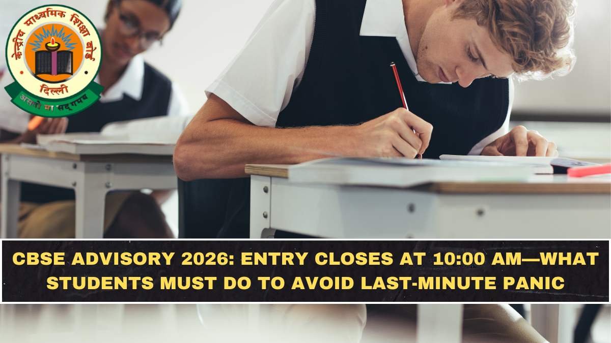 CBSE Advisory 2026: Entry Closes at 10:00 AM—What Students Must Do to Avoid Last-Minute Panic
