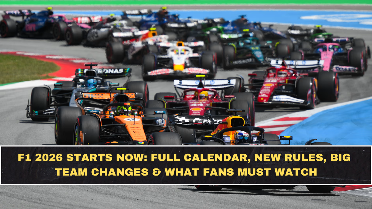 F1 2026 Starts Now: Full Calendar, New Rules, Big Team Changes & What Fans Must Watch