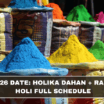 Holi 2026 Date: Holika Dahan + Rangwali Holi Full Schedule