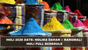 Holi 2026 Date: Holika Dahan + Rangwali Holi Full Schedule