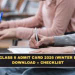 JNVST Class 6 Admit Card 2026 (Winter Bound): Download + Checklist