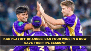 KKR Playoff Chances: Can Four Wins in a Row Save Their IPL Season?