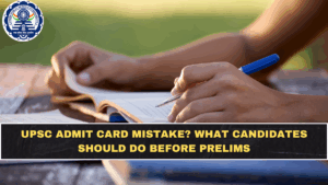 UPSC Admit Card Mistake? What Candidates Should Do Before Prelims
